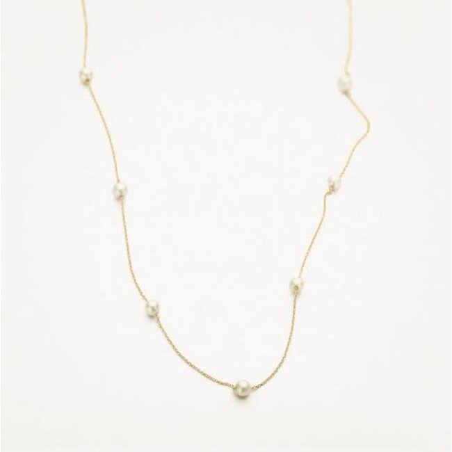 Blush Blush Collier 3185YPW 14k Geelgoud met Parels 42cm