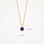 Blush Blush Collier 3200YAM Februari 14k Geelgoud met Amethyst 42cm