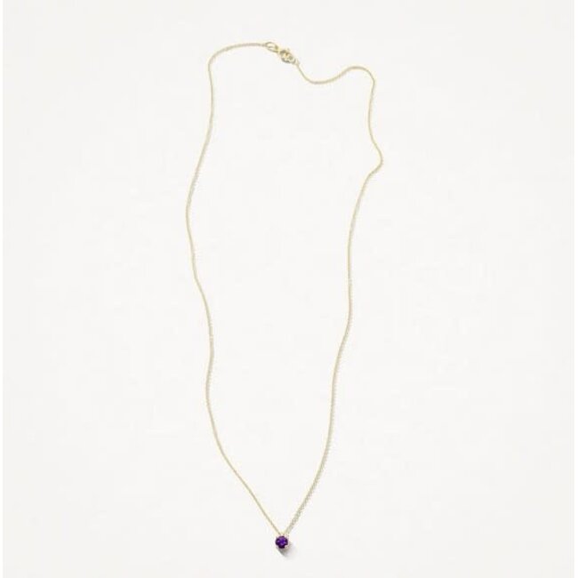 Blush Blush Collier 3200YAM Februari 14k Geelgoud met Amethyst 42cm