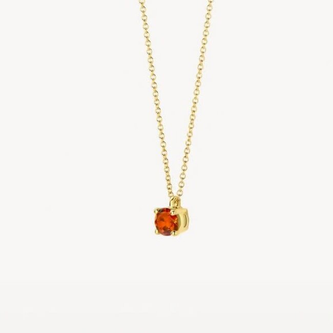 Blush Blush Collier 3200YCI November 14k Geelgoud met Madeira Citrien 42cm