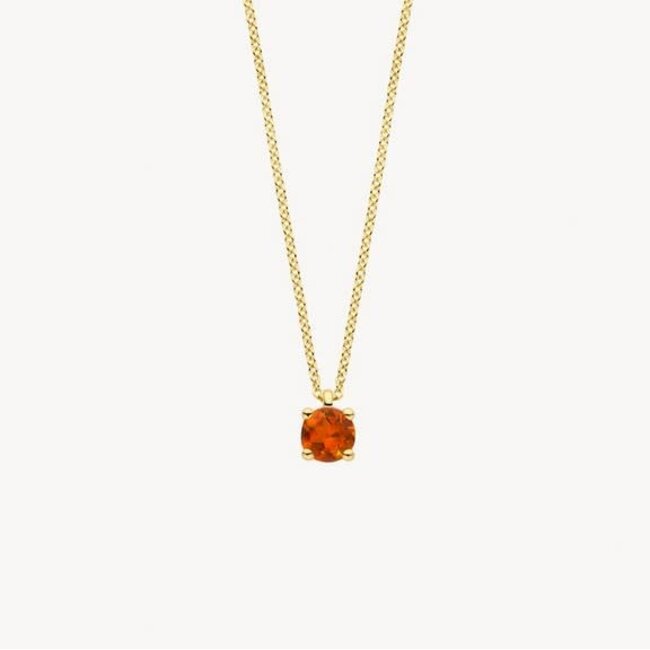 Blush Blush Collier 3200YCI November 14k Geelgoud met Madeira Citrien 42cm