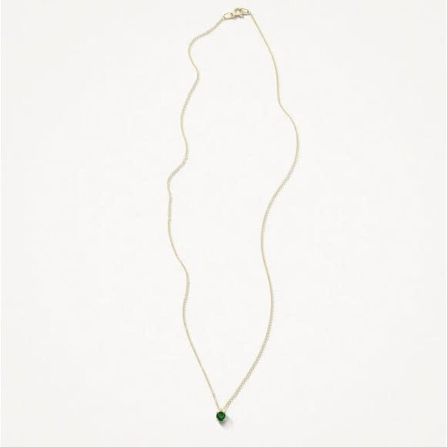 Blush Blush Collier 3200YEM Mei 14k Geelgoud met Emerald 42cm