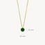 Blush Blush Collier 3200YEM Mei 14k Geelgoud met Emerald 42cm
