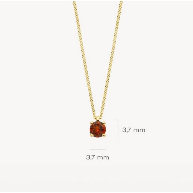 Blush Blush Collier 3200YGA Januari 14K Geelgoud Granaat 42cm