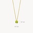 Blush Blush Collier 3200YGP Augustus 14k Geelgoud met Peridot 42cm