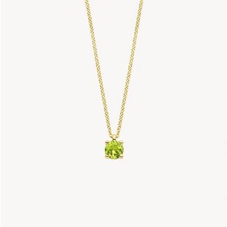 Blush Blush Collier 3200YGP Augustus 14k Geelgoud met Peridot 42cm