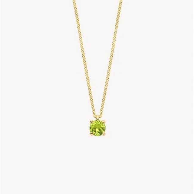 Blush Blush Collier 3200YGP Augustus 14k Geelgoud met Peridot 42cm