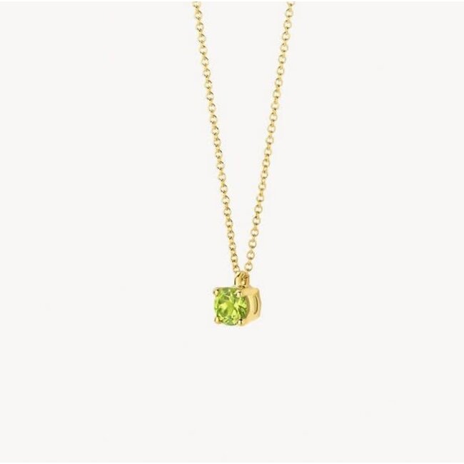 Blush Blush Collier 3200YGP Augustus 14k Geelgoud met Peridot 42cm