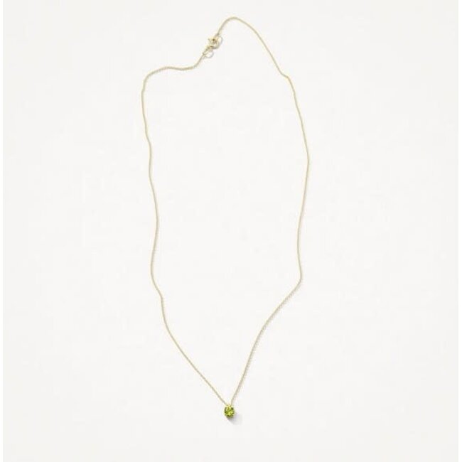 Blush Blush Collier 3200YGP Augustus 14k Geelgoud met Peridot 42cm
