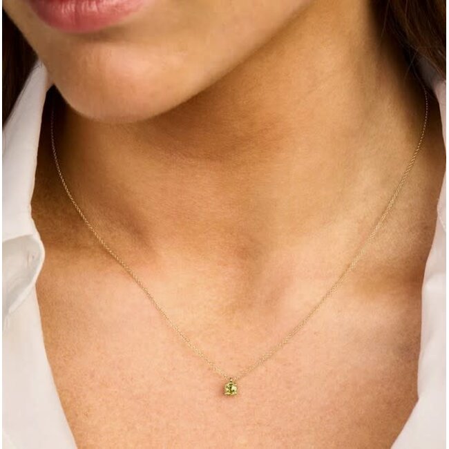 Blush Blush Collier 3200YGP Augustus 14k Geelgoud met Peridot 42cm
