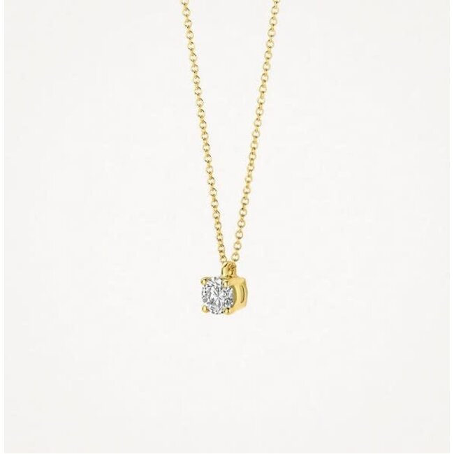 Blush Blush Collier 3200YLG April 14k Geelgoud met 0.25crt Labgrown Diamant 42cm