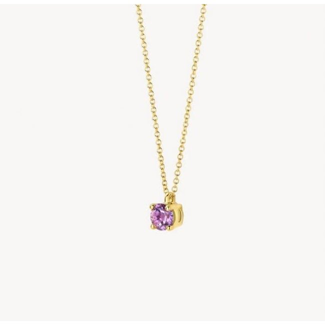 Blush Blush Collier 3200YPA Juni 14k Geelgoud Roze Amatist 42cm