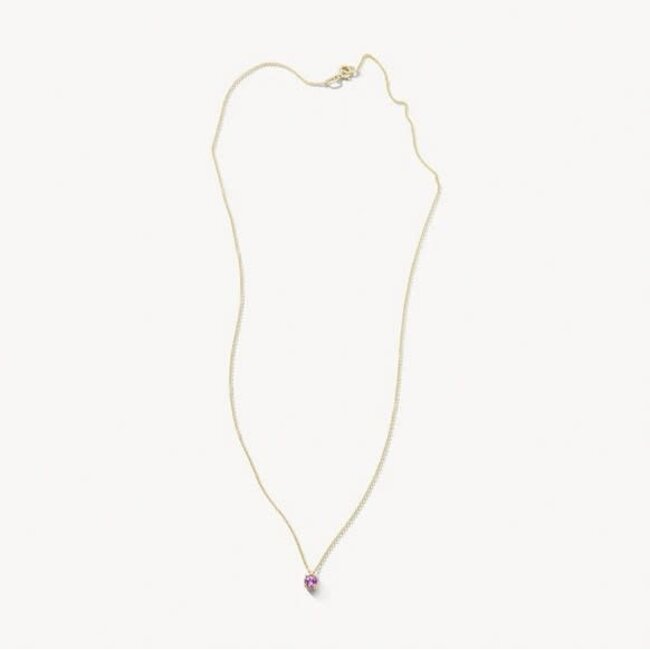 Blush Blush Collier 3200YPA Juni 14k Geelgoud Roze Amatist 42cm