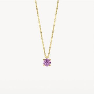 Blush Blush Collier 3200YPA Juni 14k Geelgoud Roze Amatist 42cm