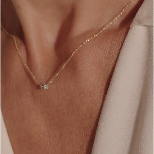 Blush Blush Collier 3602BDI 14k Geelgoud 0,07crt G SI Biljant geslepen Diamant