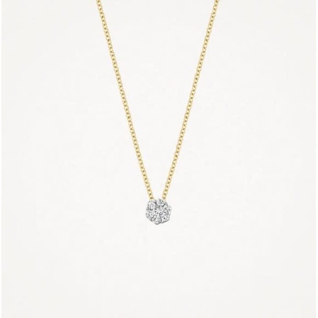 Blush Blush Collier 3602BDI 14k Geelgoud 0,07crt G SI Biljant geslepen Diamant