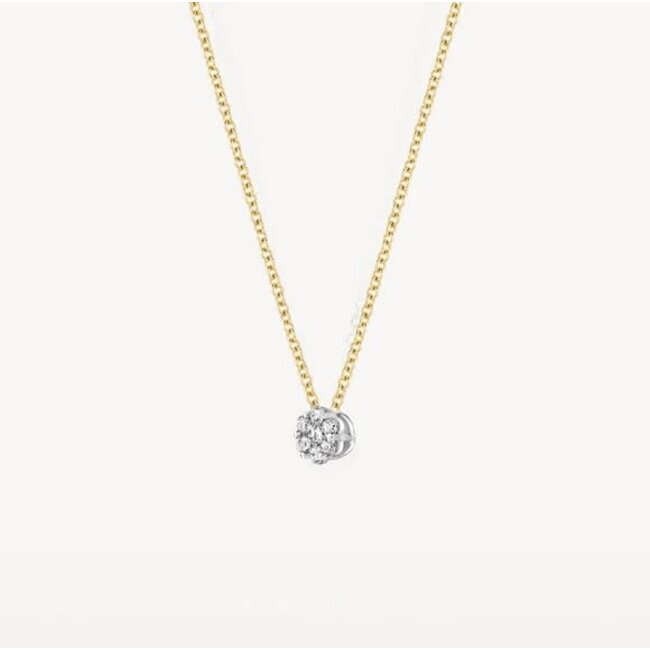 Blush Blush Collier 3602BDI 14k Geelgoud 0,07crt G SI Biljant geslepen Diamant