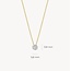 Blush Blush Collier 3602BDI 14k Geelgoud 0,07crt G SI Biljant geslepen Diamant
