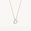 Blush Blush Collier 3608YDI 14k Geelgoud 0,06crt G SI Briljant geslepen Diamant Hart 42cm