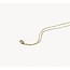 Blush Blush Collier 3608YDI 14k Geelgoud 0,06crt G SI Briljant geslepen Diamant Hart 42cm