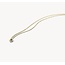 Blush Blush Collier 3609YDI 14k Geelgoud 0,03crt G SI Briljant geslepen Diamant Hart 42cm