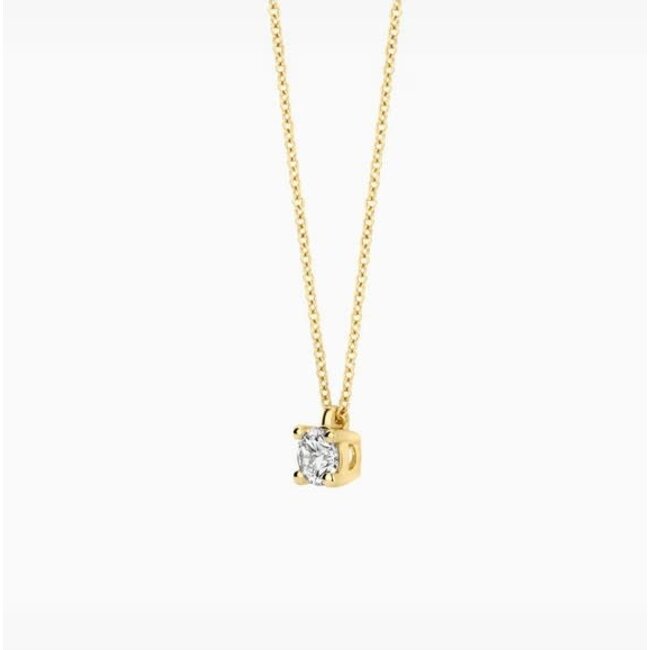 Blush Blush Collier LG3001Y 14k Geelgoud 0.20crt G SI Briljant Lab Grown Diamant 42cm