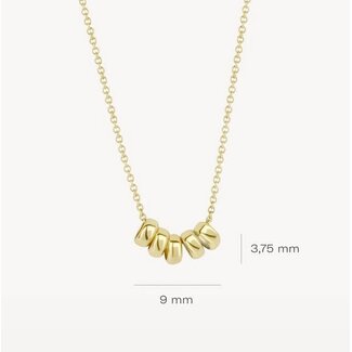 Blush Blush Collier met Hanger 3087YGO 14k Geelgoud met ronde Hangertjes 3,75mm x 42cm