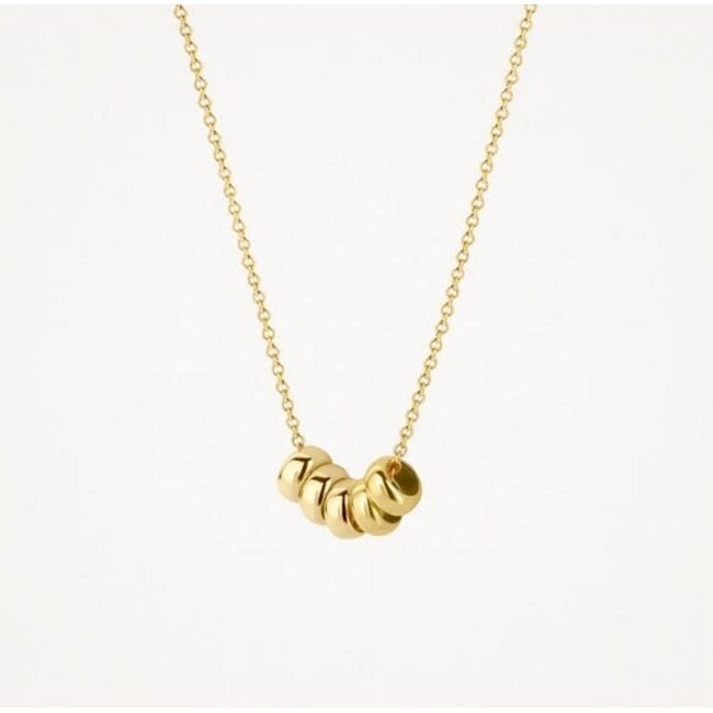 Blush Blush Collier met Hanger 3087YGO 14k Geelgoud met ronde Hangertjes 3,75mm x 42cm