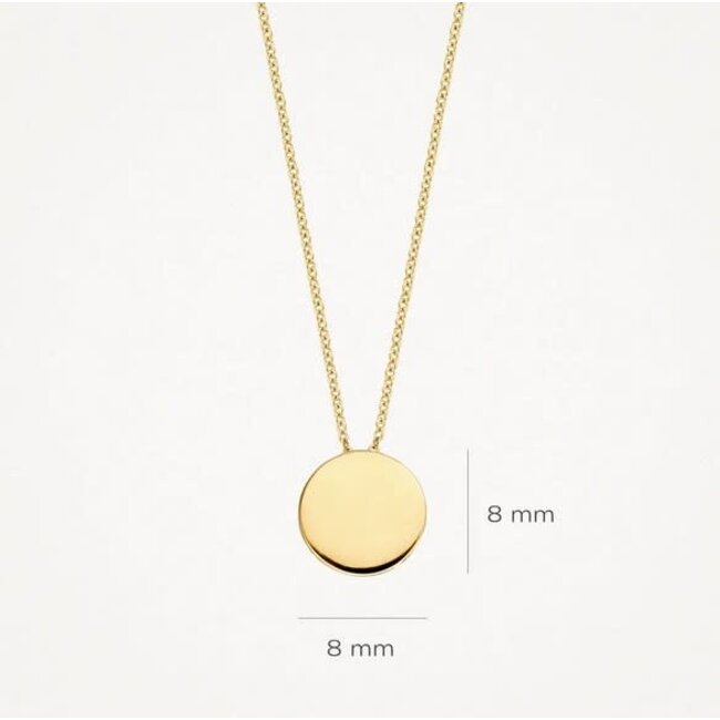 Blush Blush Collier met Hanger 3088YGO 14k Geelgoud Rond 42cm