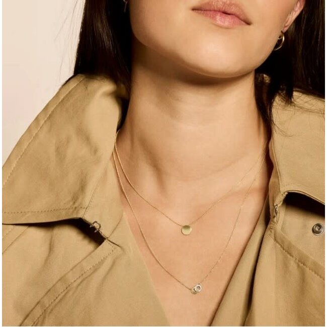 Blush Blush Collier met Hanger 3088YGO 14k Geelgoud Rond 42cm