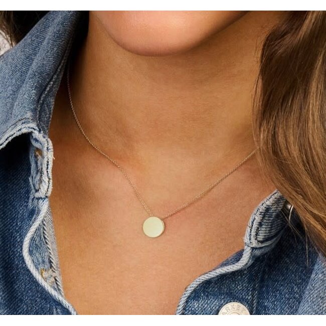 Blush Blush Collier met Hanger 3088YGO 14k Geelgoud Rond 42cm
