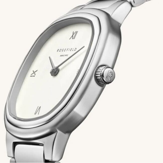 Rosefield Rosefield Horloge ORCSSS-OR02 Gaia Roman Indexes Staal Quartz 30mm