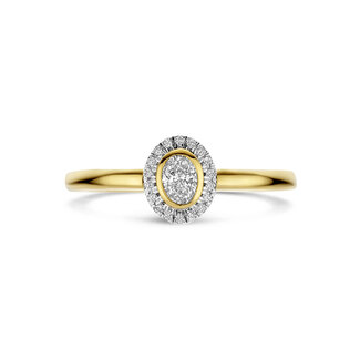The House Of Blinckers THOB Ring 40.31857 14k Geelgoud met 0.25ct GH SI Diamant Maat 17.75