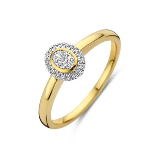 The House Of Blinckers THOB Ring 40.31857 14k Geelgoud met 0.25ct GH SI Diamant Maat 17.75