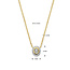The House Of Blinckers THOB Collier 40.32215 14k Geelgoud met 0.25 ct GH SI Diamant 40-44cm