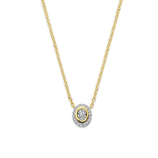The House Of Blinckers THOB Collier 40.32215 14k Geelgoud met 0.25 ct GH SI Diamant 40-44cm