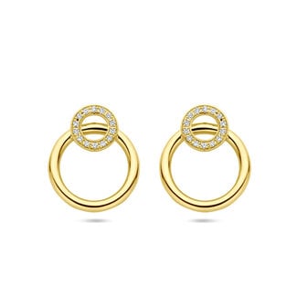 The House Of Blinckers THOB Oorbellen 40.33487 14k Geelgoud met 0.11ct GH SI Diamant 16x13.5mm