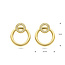 The House Of Blinckers THOB Oorbellen 40.33487 14k Geelgoud met 0.11ct GH SI Diamant 16x13.5mm