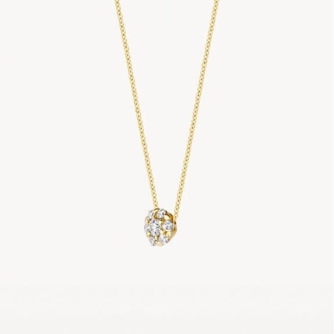 Blush Blush Collier met Hanger 3097YZI  14k Geelgoud met Briljant geslepen Zirkonia 42cm