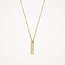 Blush Blush Collier met Hanger 3133YZI 14k Geelgoud met Gouden Balkje met Zirkonia in 42 cm
