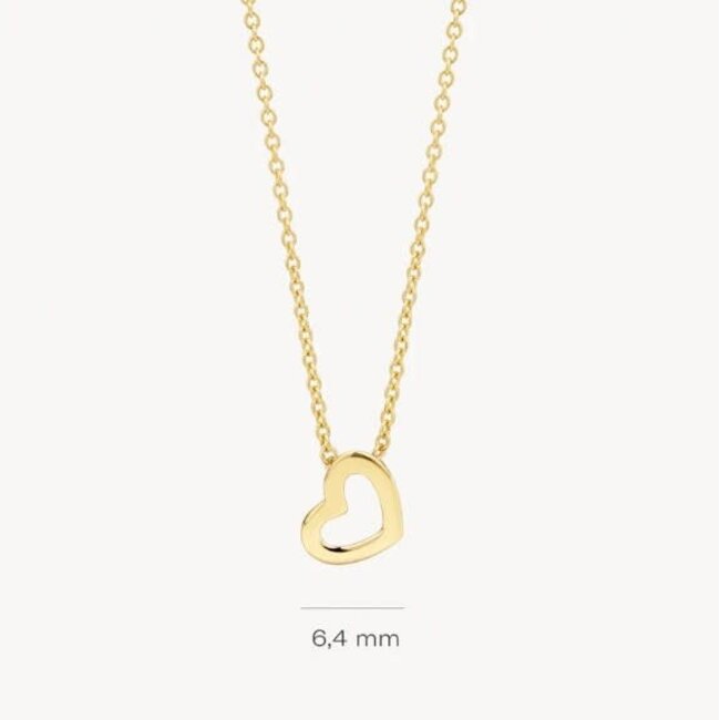Blush Blush Collier met Hanger 3149YGO 14k Geelgoud met Hart 42cm