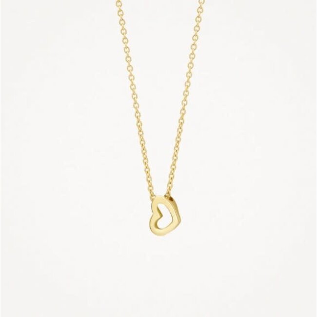 Blush Blush Collier met Hanger 3149YGO 14k Geelgoud met Hart 42cm