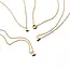 Blush Blush Collier met Hanger 3155YGO_A 14k Geelgoud met letter A 42cm