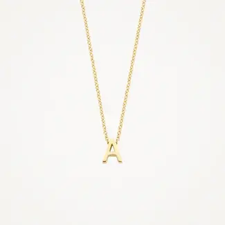 Blush Blush Collier met Hanger 3155YGO_A 14k Geelgoud met letter A 42cm