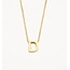Blush Blush Collier met Hanger 3155YGO_D 14k Geelgoud met de letter D 42cm