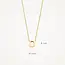 Blush Blush Collier met Hanger 3155YGO_D 14k Geelgoud met de letter D 42cm