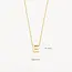 Blush Blush Collier met Hanger 3155YGO_E 14k Geelgoud met de letter E 42cm