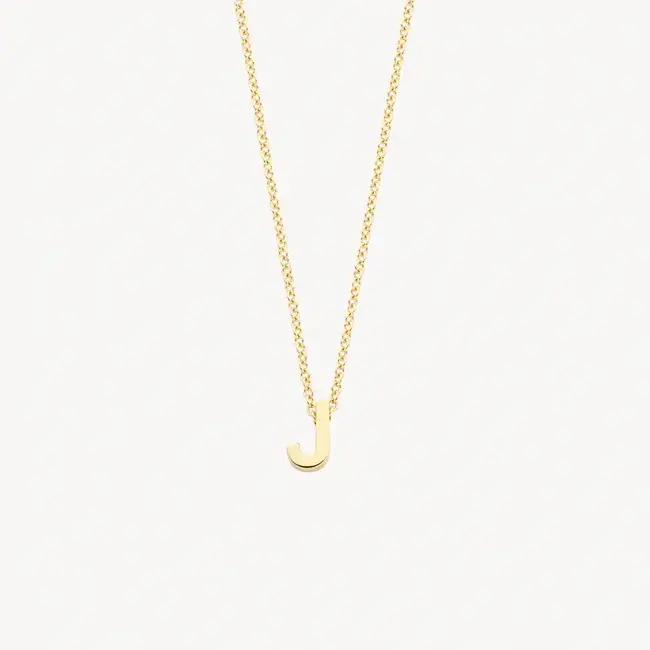 Blush Blush Collier met Hanger 3155YGO_J 14k Geelgoud met de letter J 42cm