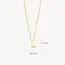 Blush Blush Collier met Hanger 3155YGO_L 14k Geelgoud met de Letter L 42cm