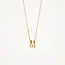 Blush Blush Collier met Hanger 3155YGO_M 14k Geelgoud met de Letter M 42cm
